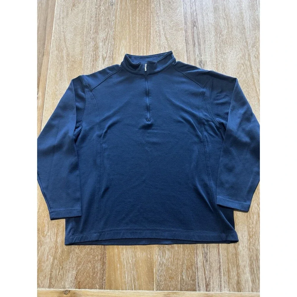 Nike Golf Sport Cover-Up 1/4 Zip Pullover Men's XL Blue Sweatshirt 400099-469